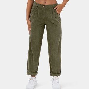 Halara Green Corduroy Pants